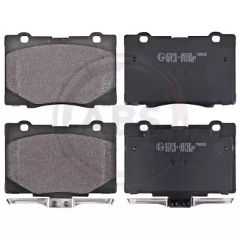 Jeu de 4 plaquettes de frein avant A.B.S. OEM 45022SJAE00