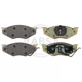 Jeu de 4 plaquettes de frein avant A.B.S. OEM 4383934