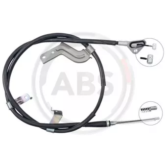 Tirette à câble, frein de stationnement A.B.S. K10010 pour NISSAN MICRA 1.2 - 80cv