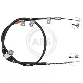 Tirette à câble, frein de stationnement A.B.S. K10239 pour MITSUBISHI PAJERO 3.2 DI-D 4WD - 190cv