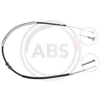 Tirette à câble, frein de stationnement A.B.S. K10587 pour LANCIA DELTA 1.9 TD - 90cv