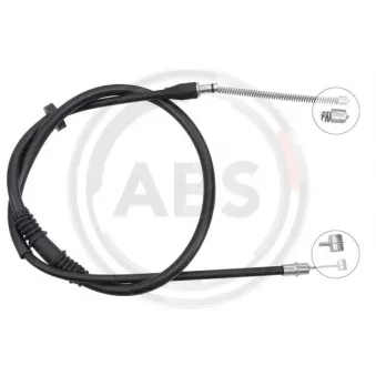 Tirette à câble, frein de stationnement A.B.S. K10848 pour FORD SIERRA 1.3 - 82cv