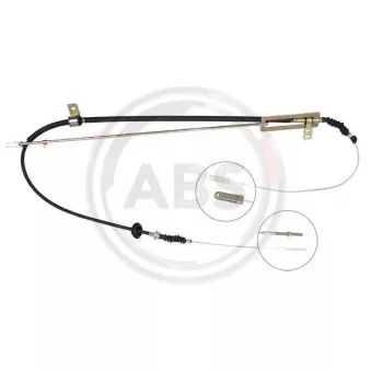 Tirette à câble, frein de stationnement A.B.S. K12285 pour KIA BESTA 2.2 D - 65cv