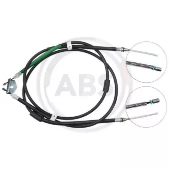 Tirette à câble, frein de stationnement A.B.S. K12415 pour FORD KA 1.6 i - 95cv