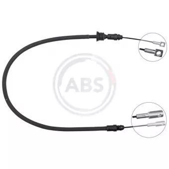 Tirette à câble, frein de stationnement A.B.S. K12751 pour RENAULT MASTER 2.3 dCi 165 FWD - 163cv