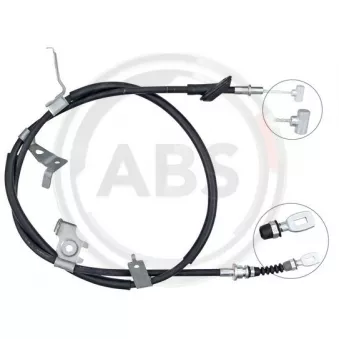 Tirette à câble, frein de stationnement A.B.S. OEM 5440254L10