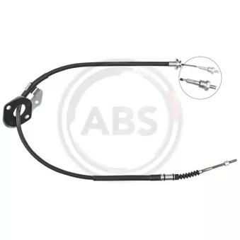 Tirette à câble, frein de stationnement A.B.S. K13846 pour KIA CARNIVAL 2.7 V6 - 189cv