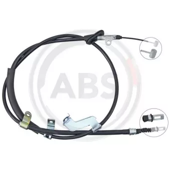 Tirette à câble, frein de stationnement A.B.S. K14119 pour HONDA ACCORD 3.0 V6 24V - 200cv