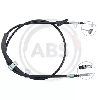 Tirette à câble, frein de stationnement A.B.S. K14121 pour HONDA ACCORD 3.0 V6 24V - 200cv