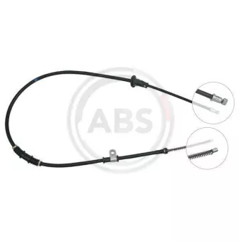 Tirette à câble, frein de stationnement A.B.S. K14938 pour MITSUBISHI LANCER 2.0 D - 68cv