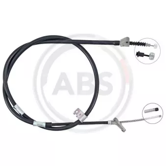 Tirette à câble, frein de stationnement A.B.S. K16298 pour MAZDA 323 2.4 - 160cv