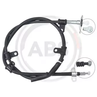 Tirette à câble, frein de stationnement A.B.S. K17434 pour HYUNDAI TERRACAN 2.5 TD 4WD - 101cv