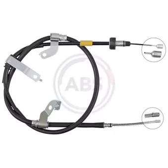 Tirette à câble, frein de stationnement A.B.S. K17476 pour KIA RIO 1.2 CVVT - 84cv