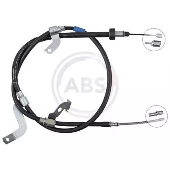 Tirette à câble, frein de stationnement A.B.S. K17512 pour KIA RIO 1.2 CVVT - 84cv