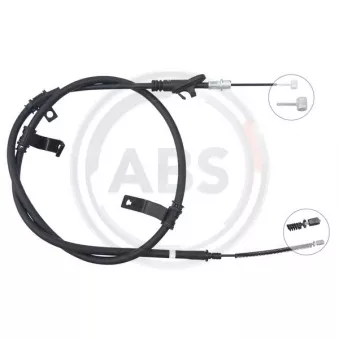 Tirette à câble, frein de stationnement A.B.S. OEM 597703C300