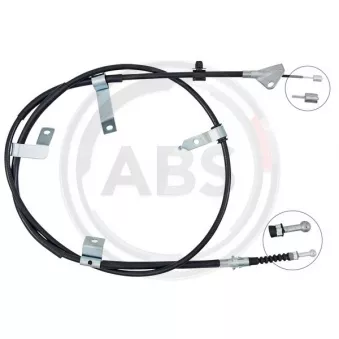 Tirette à câble, frein de stationnement A.B.S. K17818 pour TOYOTA PRIUS 1.8 Hybrid - 136cv