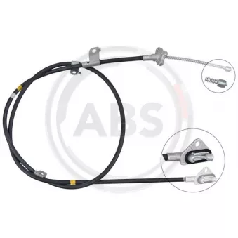 Tirette à câble, frein de stationnement A.B.S. K18838 pour DAIHATSU MATERIA 1.5 ECO 4WD - 103cv