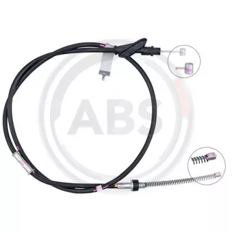 Tirette à câble, frein de stationnement A.B.S. K19049 pour CHRYSLER VOYAGER 2.4 - 147cv