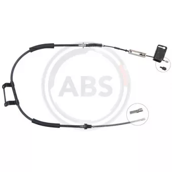 Tirette à câble, frein de stationnement A.B.S. K19388 pour KIA CARNIVAL 2.5 V6 - 165cv