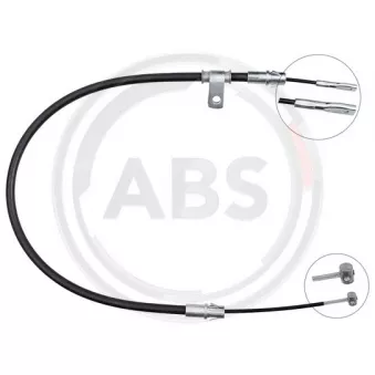 Tirette à câble, frein de stationnement A.B.S. K19840 pour JEEP GRAND CHEROKEE 2.7 CRD 4x4 - 163cv