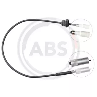 Câble flexible de commande de compteur A.B.S. [K43152]