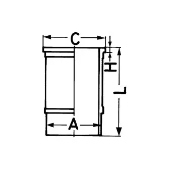 Chemise de cylindre KOLBENSCHMIDT 88524110