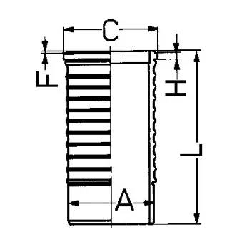 Chemise de cylindre KOLBENSCHMIDT 88568110 pour SCANIA 3 - series 143 E/400 - 404cv