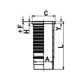 Chemise de cylindre KOLBENSCHMIDT 89411110 pour SCANIA 3 - series 143 H/420 - 420cv