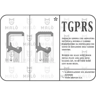AKRON-MALÒ 1146PRSF - Bague d'étanchéité, vilebrequin