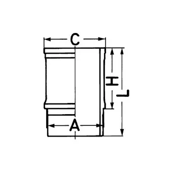 Chemise de cylindre KOLBENSCHMIDT 89541110 pour SCANIA 4 - series 114 G/340 - 340cv