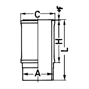 Chemise de cylindre KOLBENSCHMIDT 89645110