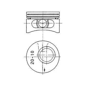 Piston KOLBENSCHMIDT 90245600