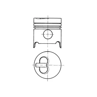 Piston KOLBENSCHMIDT 90436600