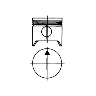 Piston KOLBENSCHMIDT 90451700