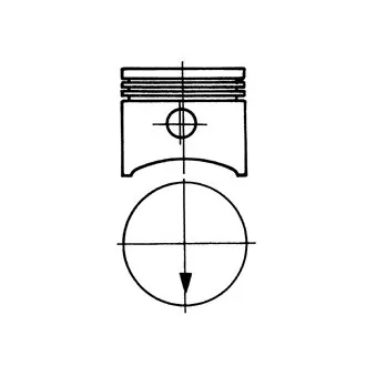 Piston KOLBENSCHMIDT 90606620