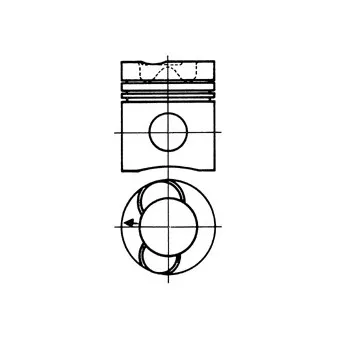 Piston KOLBENSCHMIDT 90733700