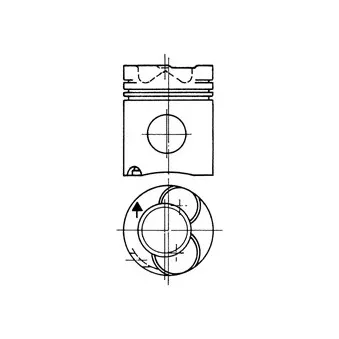 Piston KOLBENSCHMIDT 90738700