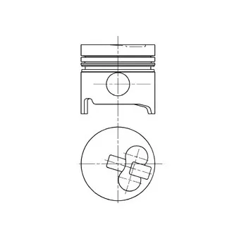 Piston KOLBENSCHMIDT 90739700