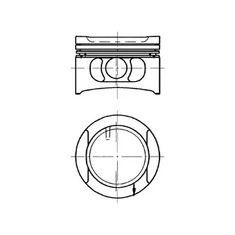 Piston KOLBENSCHMIDT 91532620