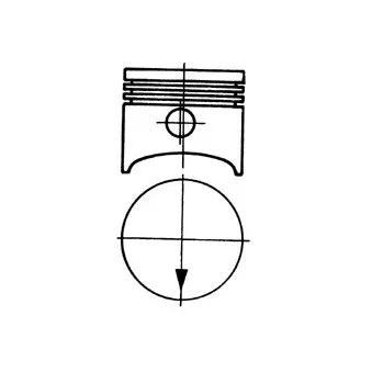 Piston KOLBENSCHMIDT 92282613