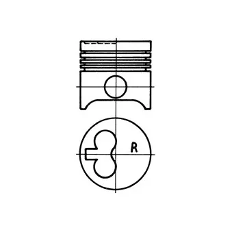 Piston KOLBENSCHMIDT 92721600