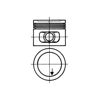 Piston KOLBENSCHMIDT 93114701