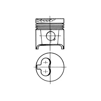 Piston KOLBENSCHMIDT 93784730