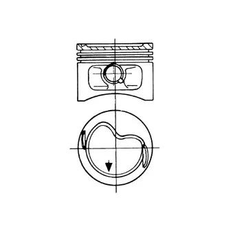 Piston KOLBENSCHMIDT 93810620
