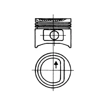 Piston KOLBENSCHMIDT 93846800