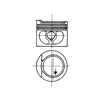 Piston KOLBENSCHMIDT 93872600