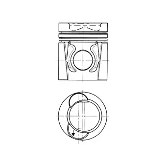 Piston KOLBENSCHMIDT 94446600 pour DAF 85 FA 85,330 - 329cv