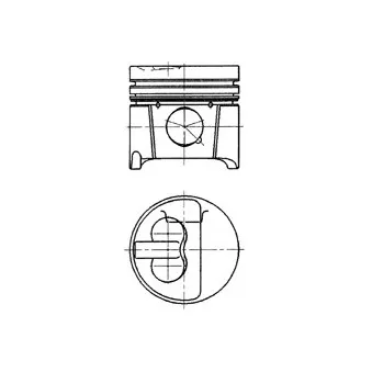 Piston KOLBENSCHMIDT 94786720