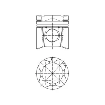 Piston KOLBENSCHMIDT 94847600 pour MAN TGA 26,460 - 460cv