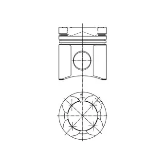 Piston KOLBENSCHMIDT 94851600 pour MAN TGA 26,360 - 360cv